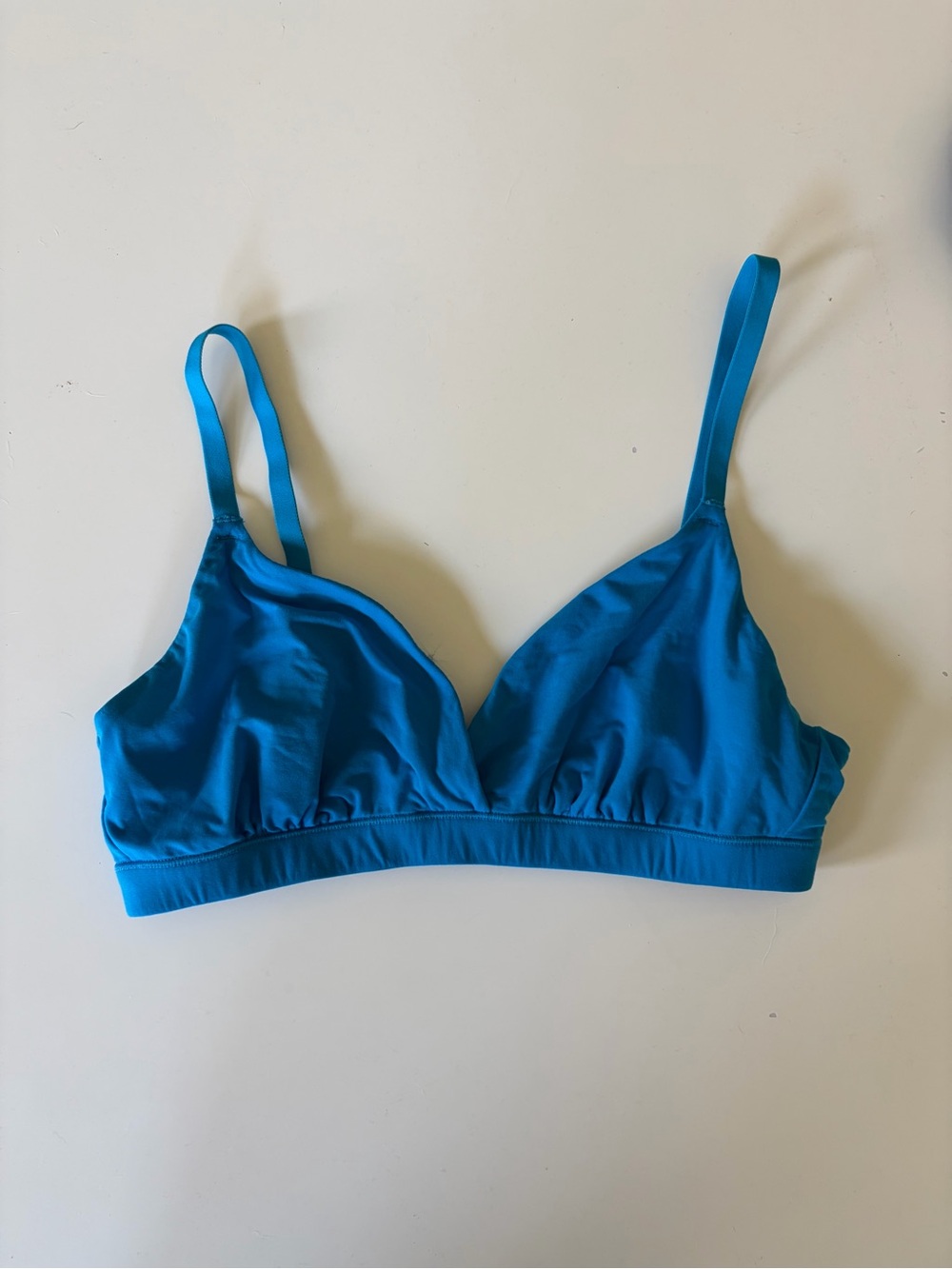 SKIMS Blue Triangle Bralette, XS